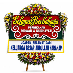 Papan Bunga Pernikahan 8